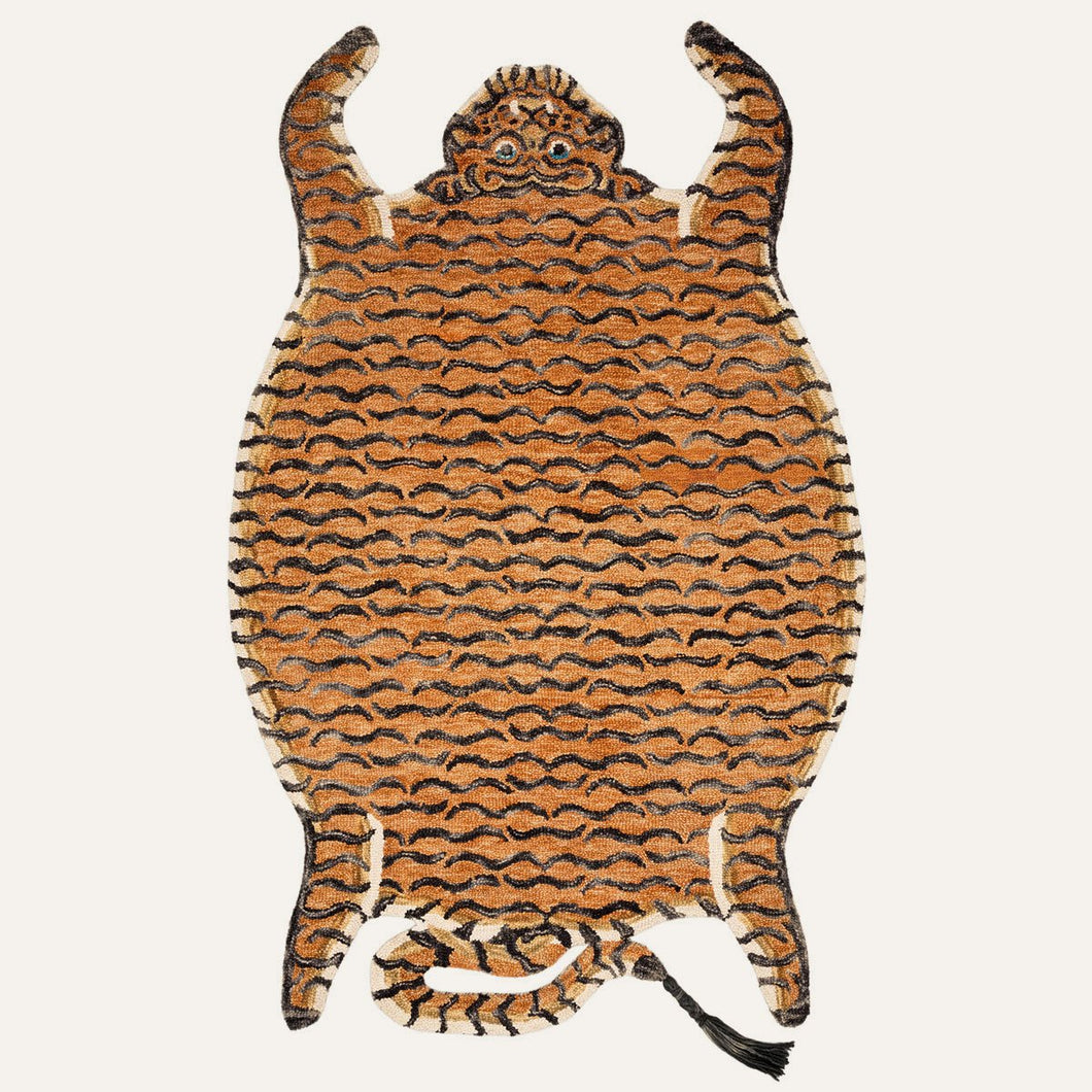 Chubby Tangerine Tiger Rug by Justina Blakeney® X Loloi